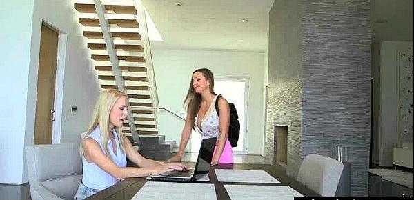  (Cadence Lux & Abigail Mac) Naughty Lesbian Girls In Hot Sex Scene Act video-05